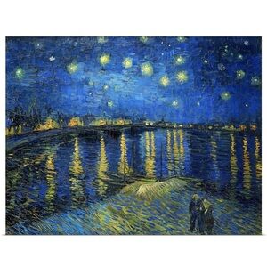 Vincent Van Gogh Starlight Over Rhone Art Print